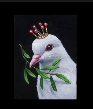 LA PALOMA (The Dove) Print by artist Olga Ponomarenko