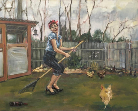 Domestically Dysfunctional Pin-Up, Productivity by artist Nancy Cintron