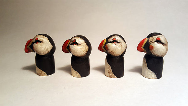 POCKET PUFFINS (NATURAL) by artist Carisa Swenson