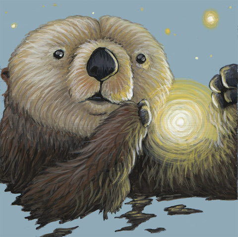 Spirit Otter by artist Lena Sayadian