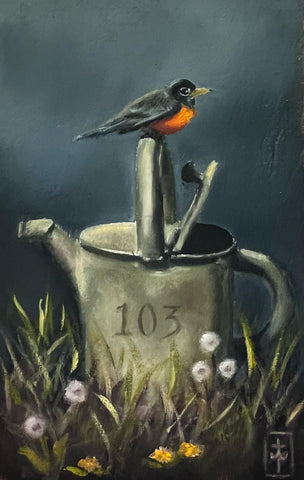 103 LA REGADERA (The Watering Can) / Waiting for Rain by artist Terri Woodward