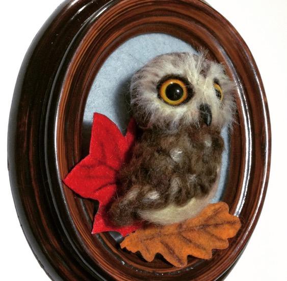 OWL BROOCH by artist Julie B