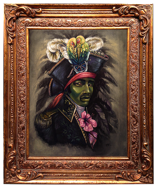 El negrito #26 (Toussaint Louverture, “The Black Napoleon”) by artist Brooke Kent