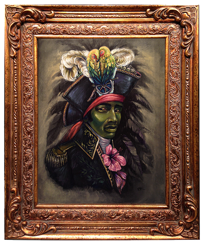 El negrito #26 (Toussaint Louverture, “The Black Napoleon”) by artist Brooke Kent