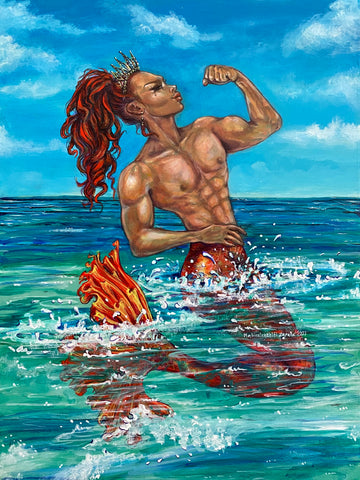 6 LA SIRENA (The Mermaid) / The Siren Queen by artist Gabriela Zapata