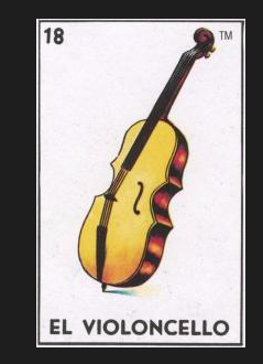 #18 EL VIOLONCELLO (The Cello) by artist Liz Huston