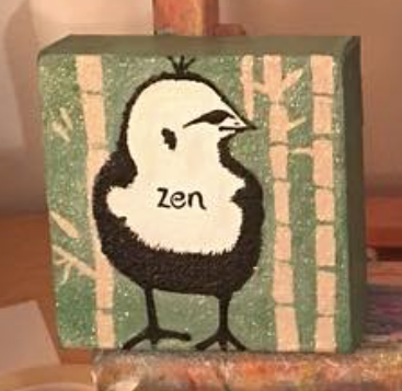 ZEN CHICK by artist Terri Berman