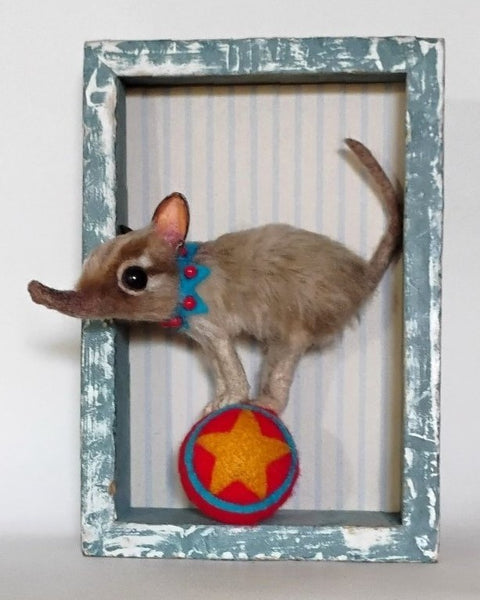 71 EL ELEFANTE (The Elephant) / Cecil the Circus Elephant Shrew by artist Julie B