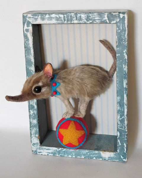 71 EL ELEFANTE (The Elephant) / Cecil the Circus Elephant Shrew by artist Julie B