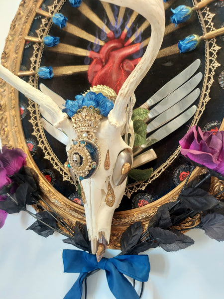 CEREMONY by artists Wendy Gadzuk (assemblage) and Alea Bone (painting)