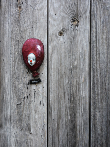 63 EL PAYASO (The Clown) by artist Gioconda Pieracci of Pupillae Art Dolls