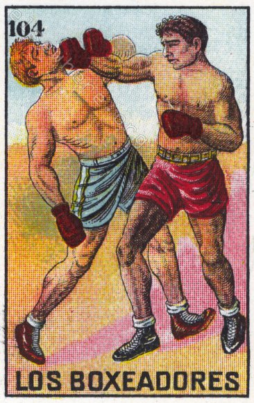 104 LOS BOXEADORES (The Boxers) / Beau and Belinda by artist Mavis Leahy