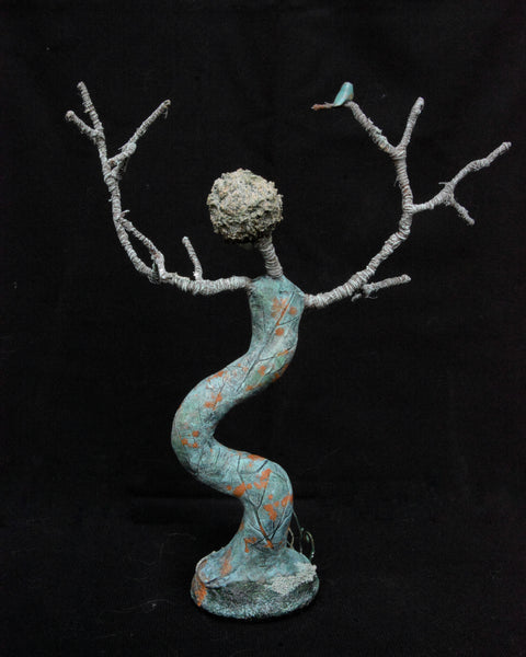 WINTER DANCER, RUST by artist Gioconda Pieracci of Pupillae Art Dolls
