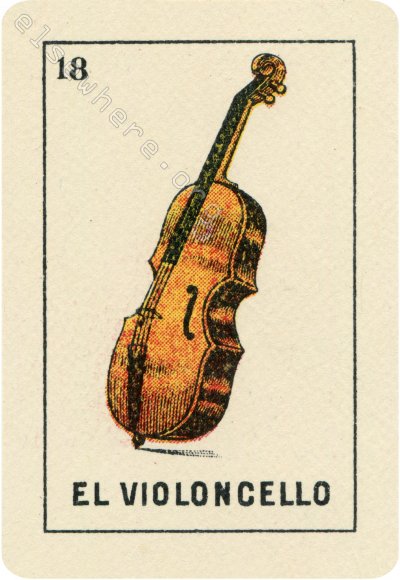 18 EL VIOLONCELLO (The Cello) by artist Sarah Polzin