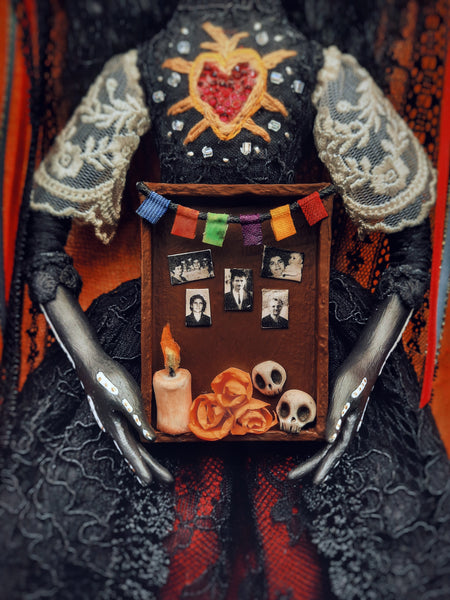 42 LA CALAVERA (The Skull) by artist Ioanna Tsouka (Anima ex Manus Art Dolls)