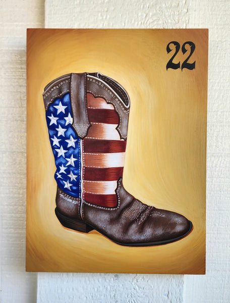 22 LA BOTA (The Boot) by artist Miriam Martinez