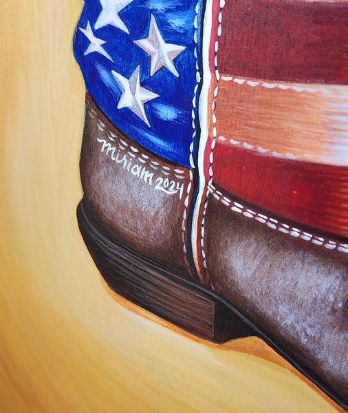 22 LA BOTA (The Boot) by artist Miriam Martinez