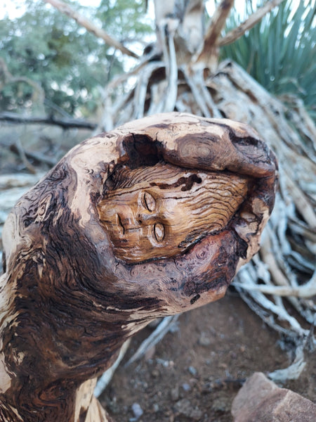 WOOD WITCH WITH FAMILIARS by artist Mark Cantrell