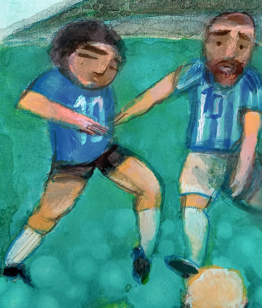 82 LOS FUTBOLISTAS (The Soccer Players) by artist Patricia Krebs