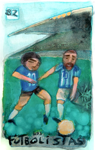 82 LOS FUTBOLISTAS (The Soccer Players) by artist Patricia Krebs