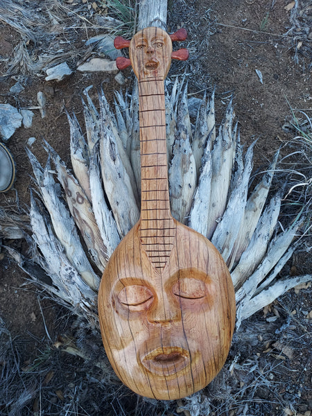 17 EL BANDOLÓN (The Mandolin) by artist Mark Cantrell of WoodcreaturesNM