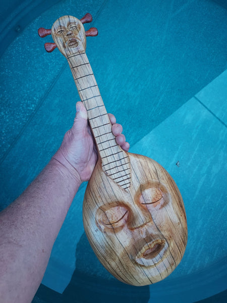17 EL BANDOLÓN (The Mandolin) by artist Mark Cantrell of WoodcreaturesNM