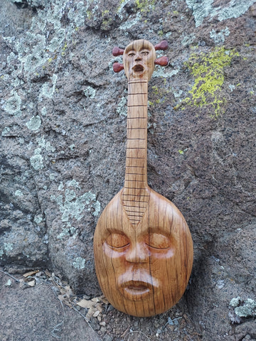 17 EL BANDOLÓN (The Mandolin) by artist Mark Cantrell of WoodcreaturesNM