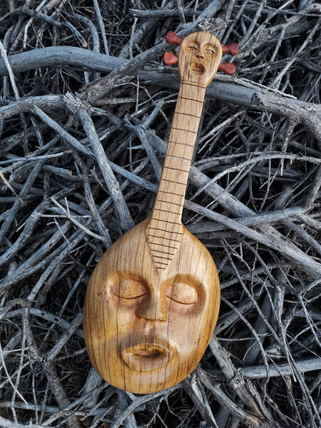 17 EL BANDOLÓN (The Mandolin) by artist Mark Cantrell of WoodcreaturesNM