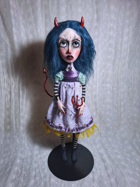 2 LA DIABLITA (The Devil) by artist Ioanna Tsouka of Anima ex Manus Art Dolls