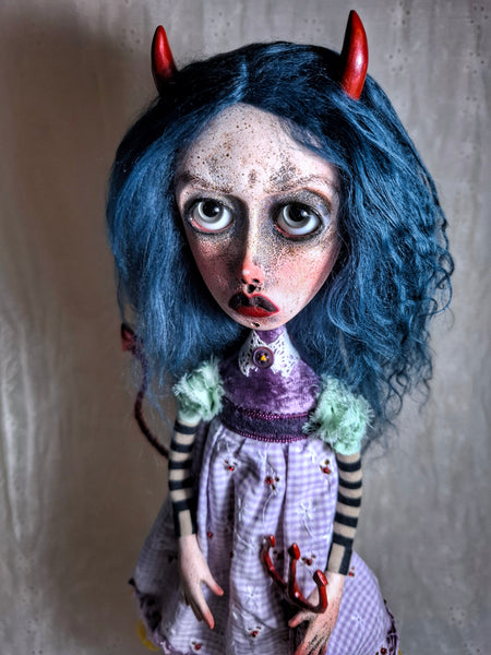 2 LA DIABLITA (The Devil) by artist Ioanna Tsouka of Anima ex Manus Art Dolls
