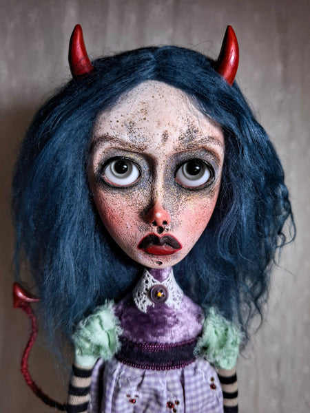 2 LA DIABLITA (The Devil) by artist Ioanna Tsouka of Anima ex Manus Art Dolls