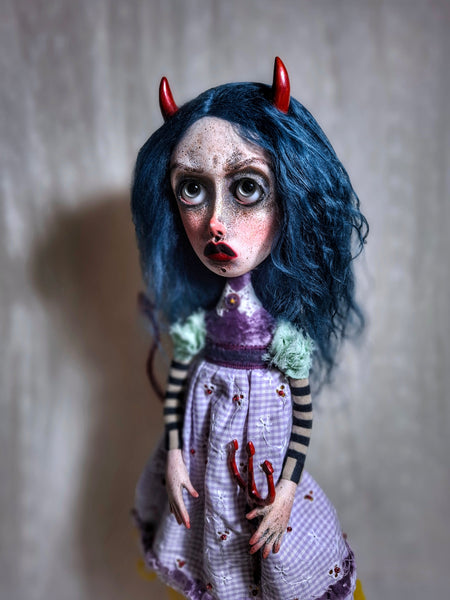2 LA DIABLITA (The Devil) by artist Ioanna Tsouka of Anima ex Manus Art Dolls