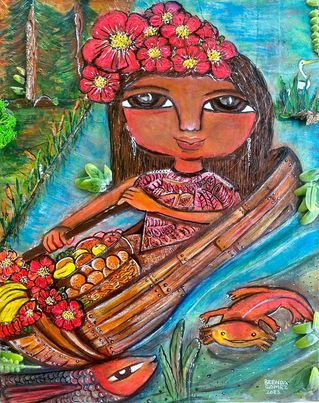 48 LA CHALUPA (The Canoe) by artist Brenda Paola Gomez