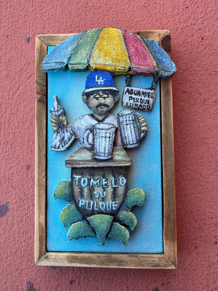 61 EL TLACHIQUERO (The Agave Harvester) by artist Wbaldo Muñoz-Alcalá