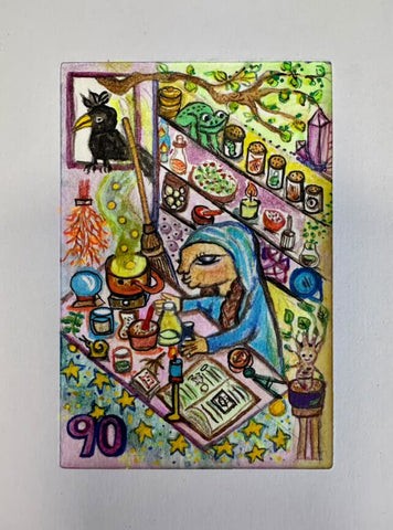90 LA BRUJA (The Witch) by artist Brenda Paola Gómez