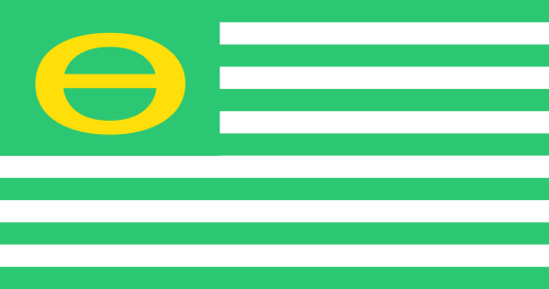 16 LA BANDERA (It's Not Nice to Fool Mother Nature/The Ecology Flag) by artist Kelly Thompson