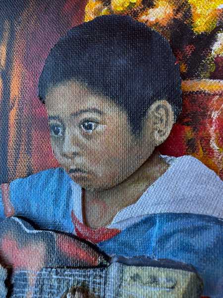 32 EL MÚSICO (The Musician) / ¿Dónde jugarán los niños? by artist Wbaldo Muñoz-Alcalá