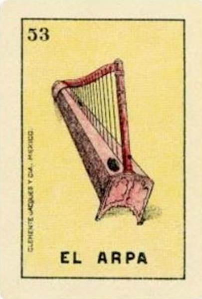 53 EL ARPA (The Harp) by artist Milka LoLo