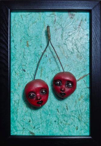 59 LAS CEREZAS (The Cherries) by artist Ioanna Tsouka of Anima ex Manus Art Dolls