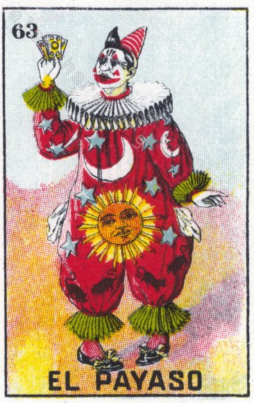 63 EL PAYASO (The Clown) by artist Gioconda Pieracci of Pupillae Art Dolls