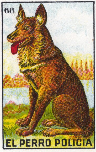 68 EL PERRO POLICIA by artist Mavis Leahy