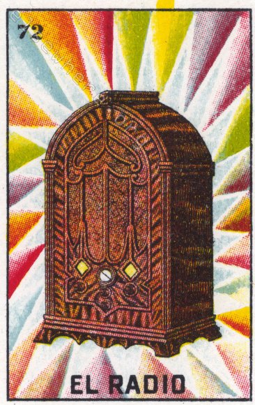 72 EL RADIO (The Radio) / Red Panapet Radio by artist Kelly Thompson
