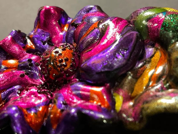 THE HOLIDAY BROOCH COLLECTION: Purple Reign by artist Eden Folwell