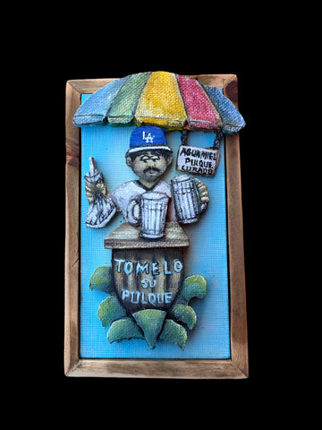 61 EL TLACHIQUERO (The Agave Harvester) by artist Wbaldo Muñoz-Alcalá