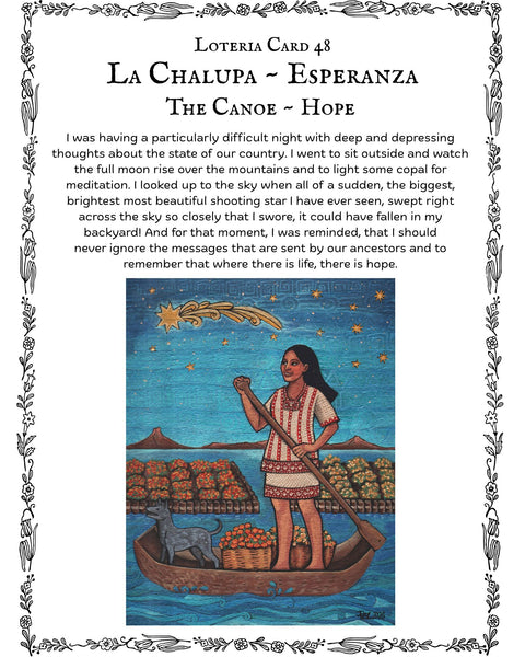 48 LA CHALUPA (The Canoe) / La Esperanza by artist Pamela Enríquez-Courts
