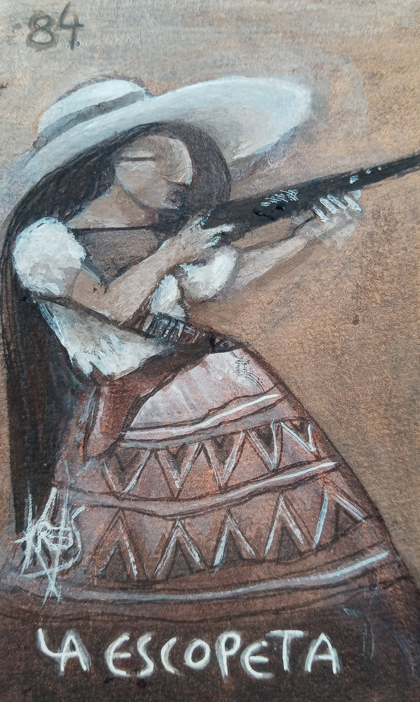 84 LA ESCOPETA (The Shotgun) by artist Patricia Krebs