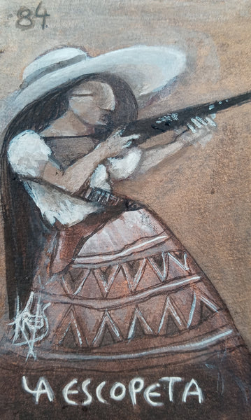 84 LA ESCOPETA (The Shotgun) by artist Patricia Krebs