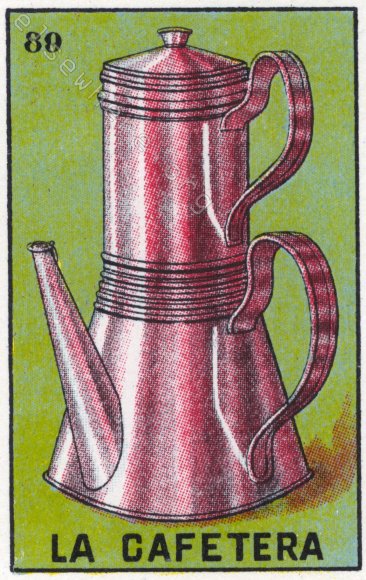 89 LA CAFETERA (The Coffee Pot) by artist Olga Ponomarenko