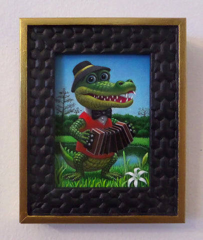 75 EL LAGARTO (The Alligator) / Gator's Jamboree by artist Olga Ponomarenko