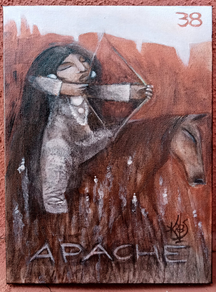 38 EL APACHE (The Apache) by artist Patricia Krebs